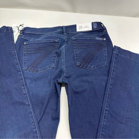 7 for All mankind DOJO WOMENS JEANS FLARE LEG TROUSER SIZE 29 stretch NWT - Picture 9 of 10